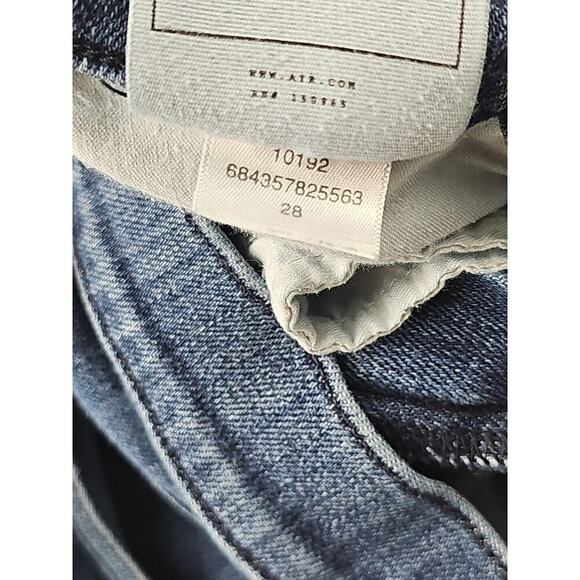 AYR Jeans Size 28 The Pop Straight Ankle Jeans 9" Rise 'Flaw' Frayed Crotch Pics - Picture 13 of 15